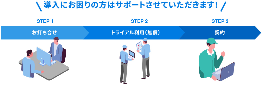 導入にお困りの方はサポートさせていただきます！